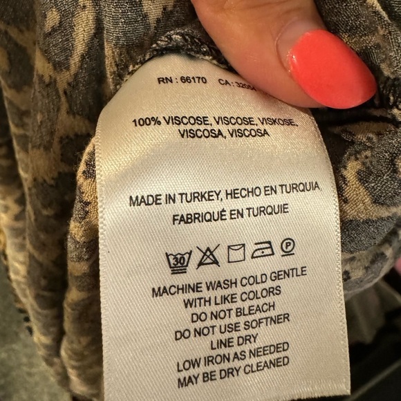 Maeve Juno leopard print 3/4 sleeve dress, sz Small - Picture 12 of 12